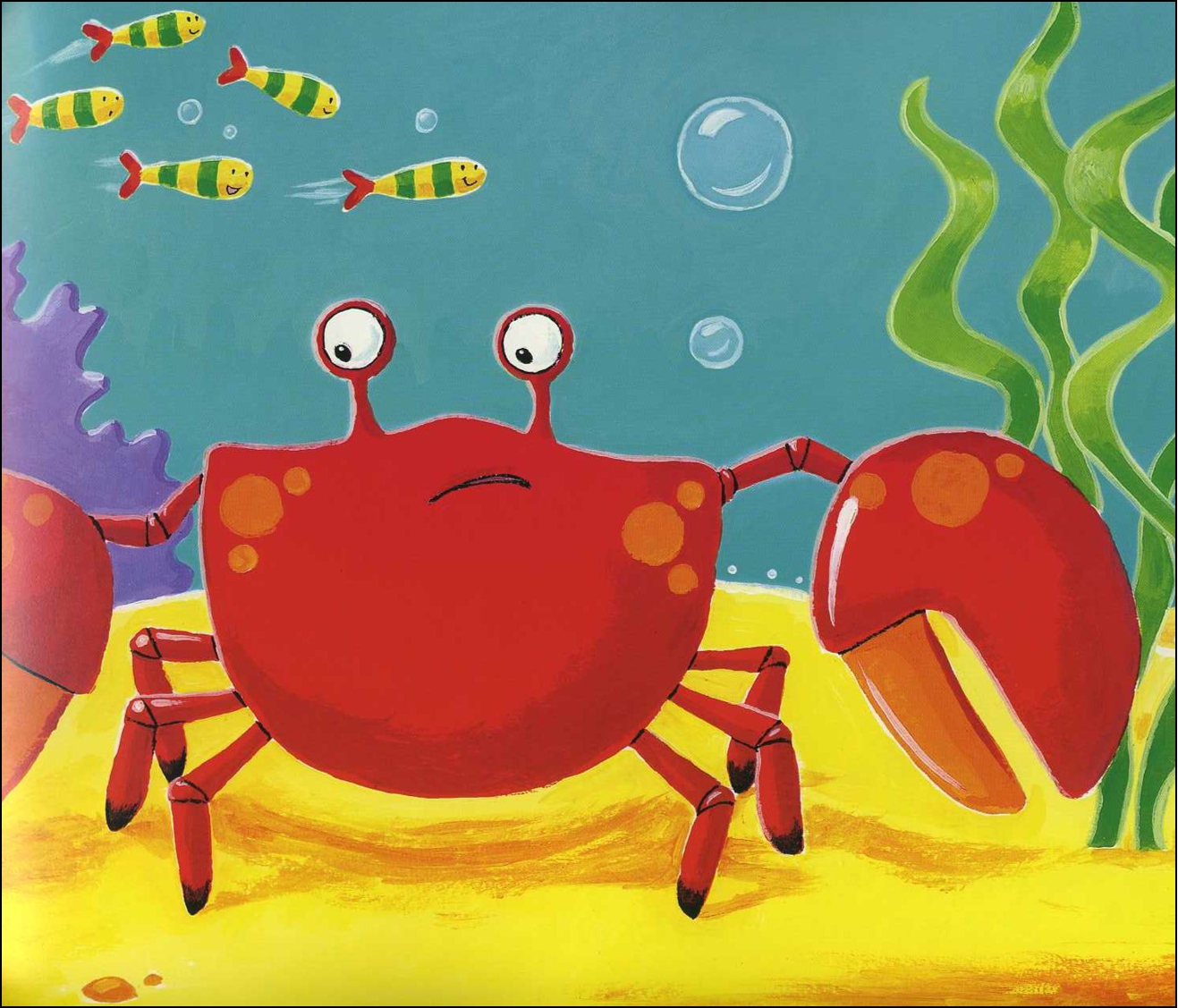 简单又可爱儿童简笔画启蒙教程 带颜色小螃蟹怎么画好看（儿童学画画基础入门教程免费） - 有点网 - 好手艺